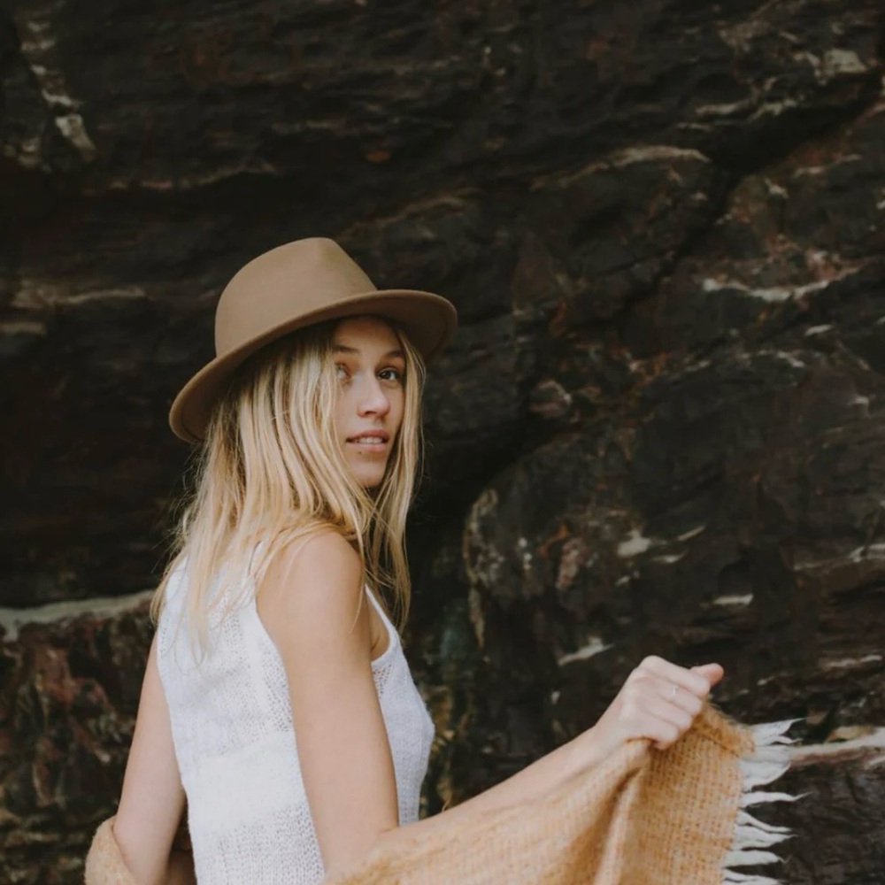 Will + Bear William Wool Hat Oak Packable Classic Unisex Fedora